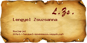 Lengyel Zsuzsanna névjegykártya