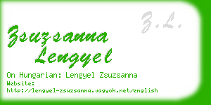 zsuzsanna lengyel business card